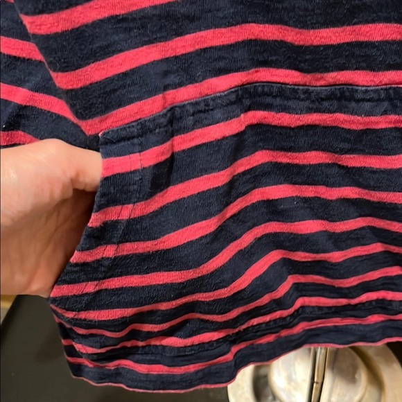 The Black Dog Navy and Pink Striped Hoodie - Picture 5 of 9